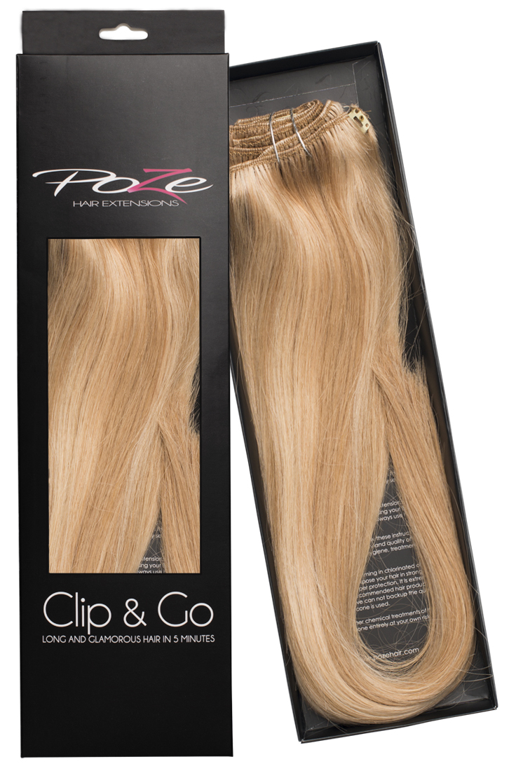 Poze Standard Clip & Go Hair Extensions - 125g Glam Blonde 10B/11N - 60cm