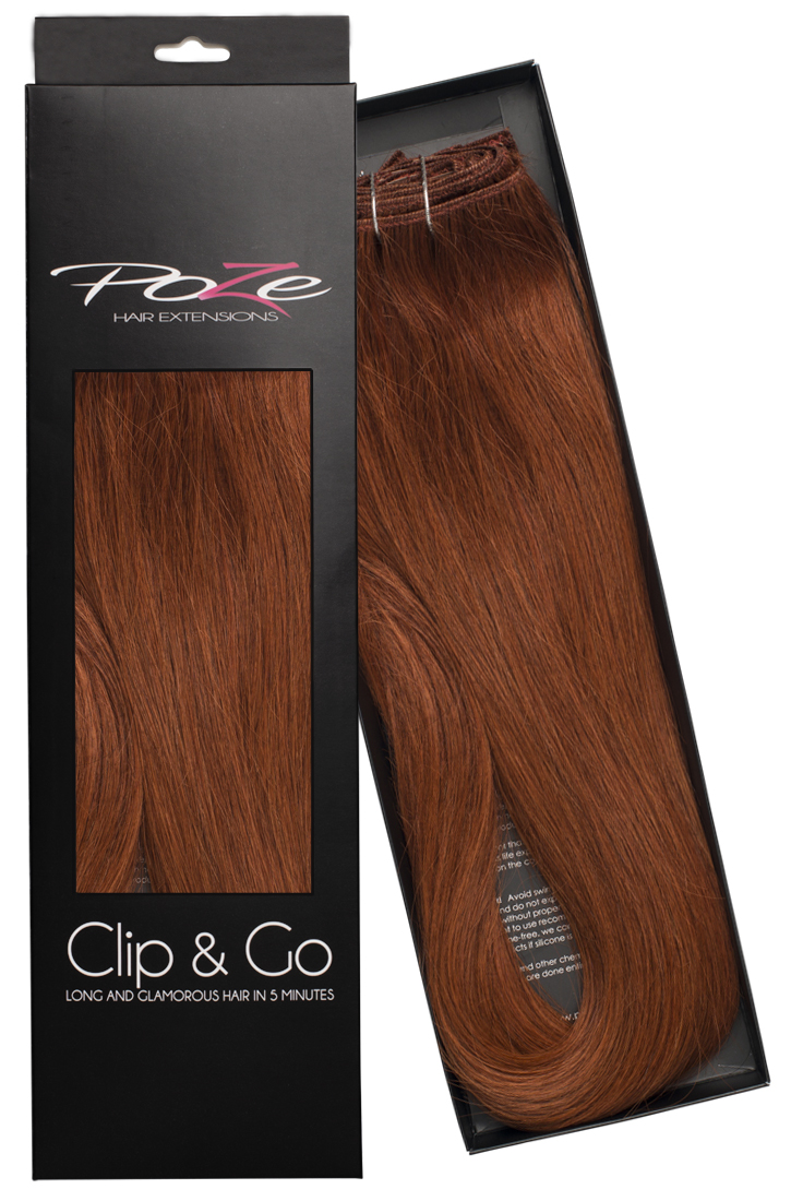 Poze Standard Clip & Go Hair Extensions - 125g Copper Fusion 7K - 50cm