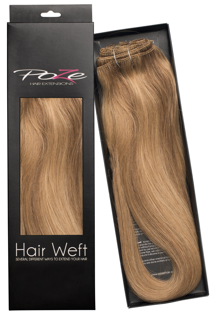 Poze Standard Hairweft - 110g Brown Ashblonde Mix 10B/8B - 50cm