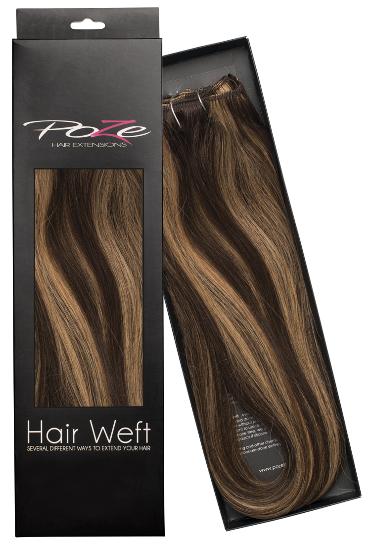 Poze Standard Hairweft - 110g Chocco Cola 4B/9G - 50cm