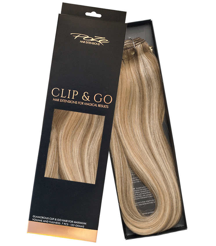 Poze Standard Clip & Go Hair Extensions - 125g Ash Mix 8A/10NV - 50cm
