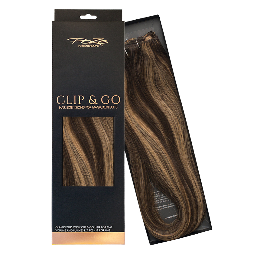 Poze Standard Clip & Go Hair Extensions - 125g Chocco Cola 4B/9G - 50cm