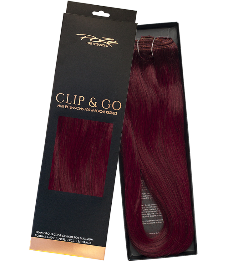 Poze Standard Clip & Go Hair Extensions - 125g Red Passion 5RV - 50cm