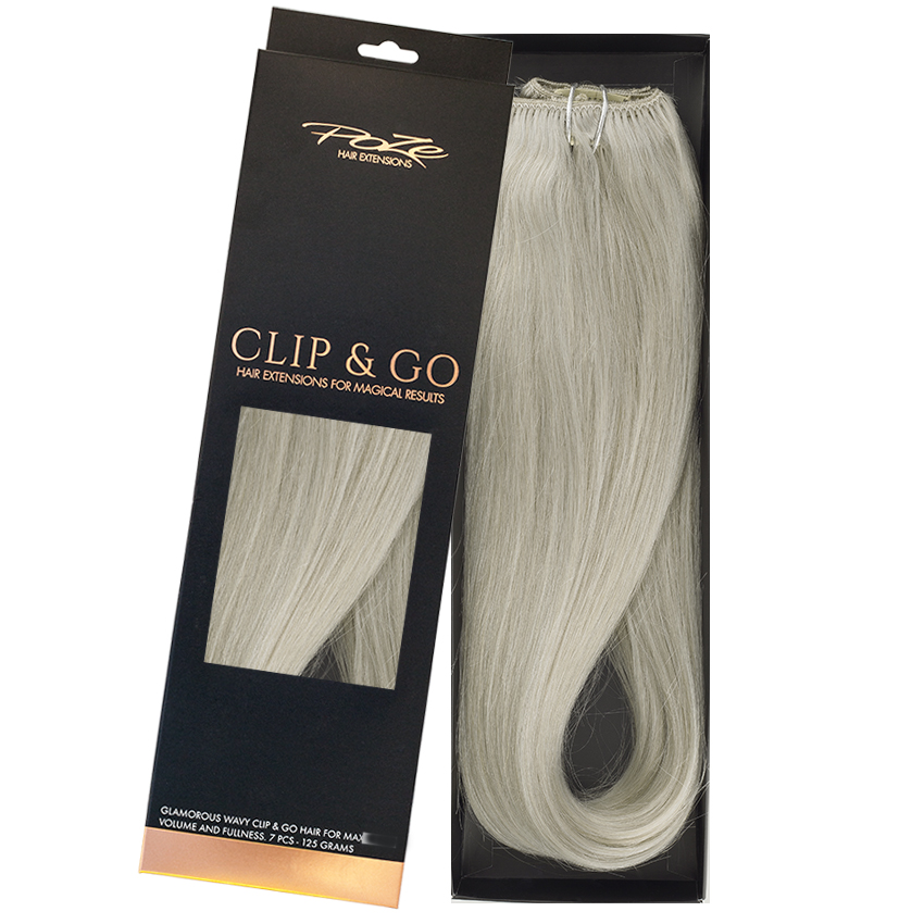 Poze Standard Clip & Go Hair Extensions - 125g Titanium Blonde 10AS - 40cm