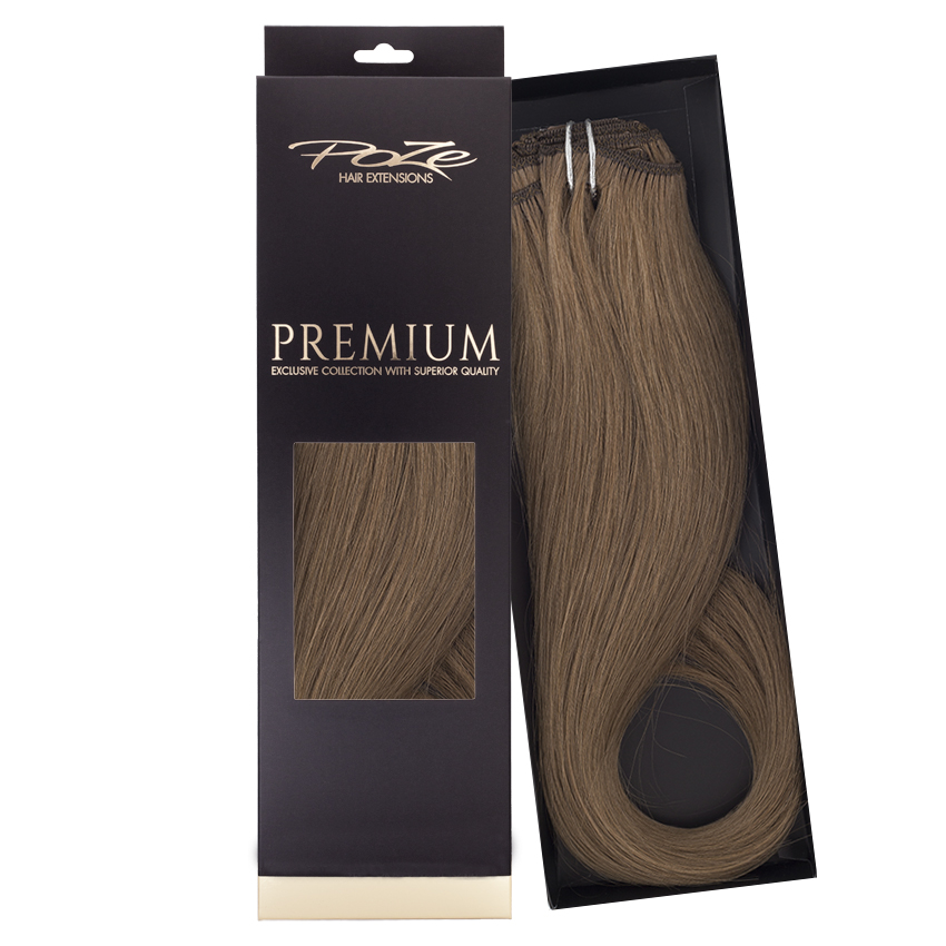 Poze Premium Clip & Go Hair Extensions - 125g Cool Brown 7NV - 50cm