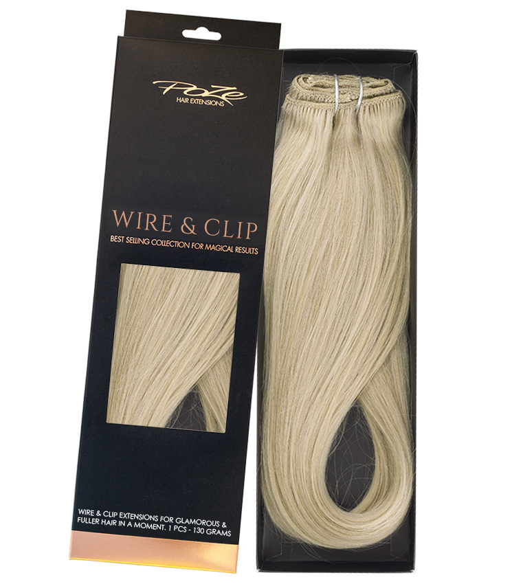 Poze Standard Wire & Clip Extensions - 130g Sensation Blonde 10NV/10V - 50cm