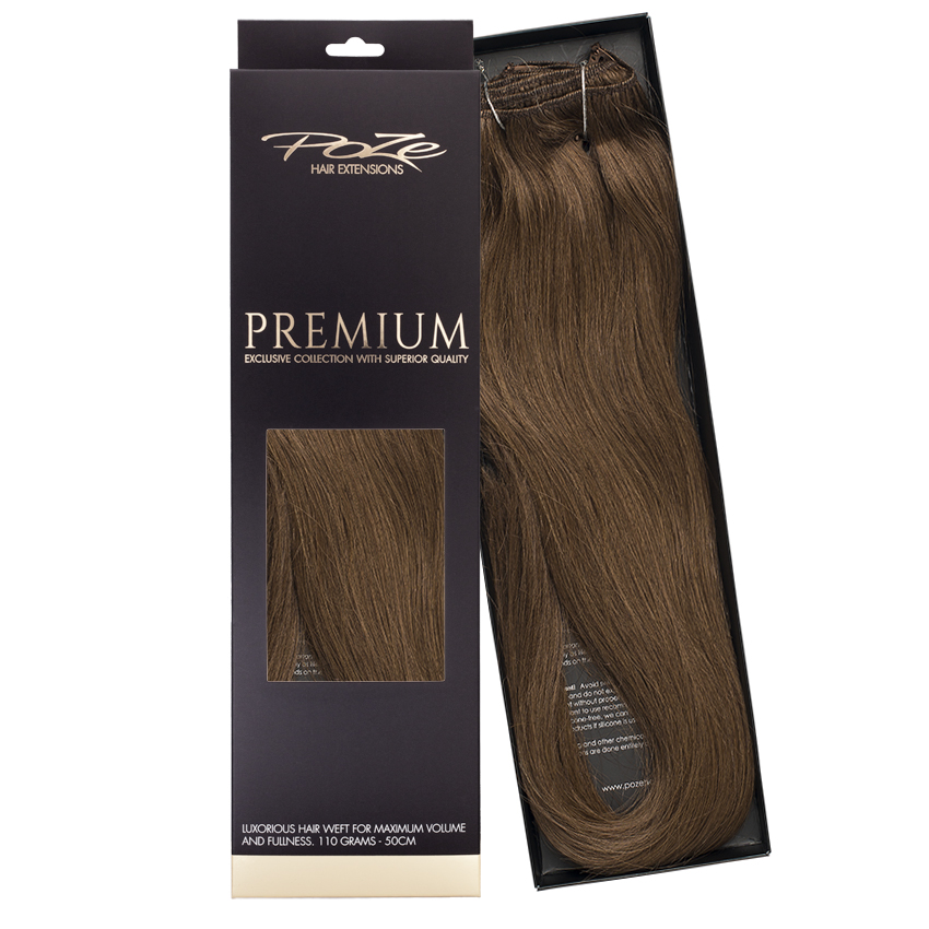 Poze Premium Hair Weft - 110g Lovely Brown 6B - 50cm