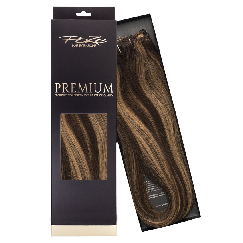 Poze Premium Clip & Go Hair Extensions - 125g 4B/9G Chocco Cola - 40cm