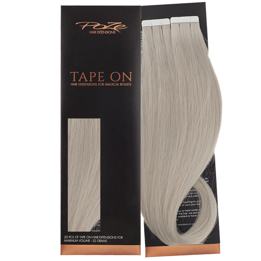 Poze Standard Tape On Extensions - 52g Dirty Titanium Mix 10BS/12AS - 40cm