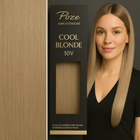 Poze Premium Keratin Extensions Cool Blonde 10V - 50cm - 17g