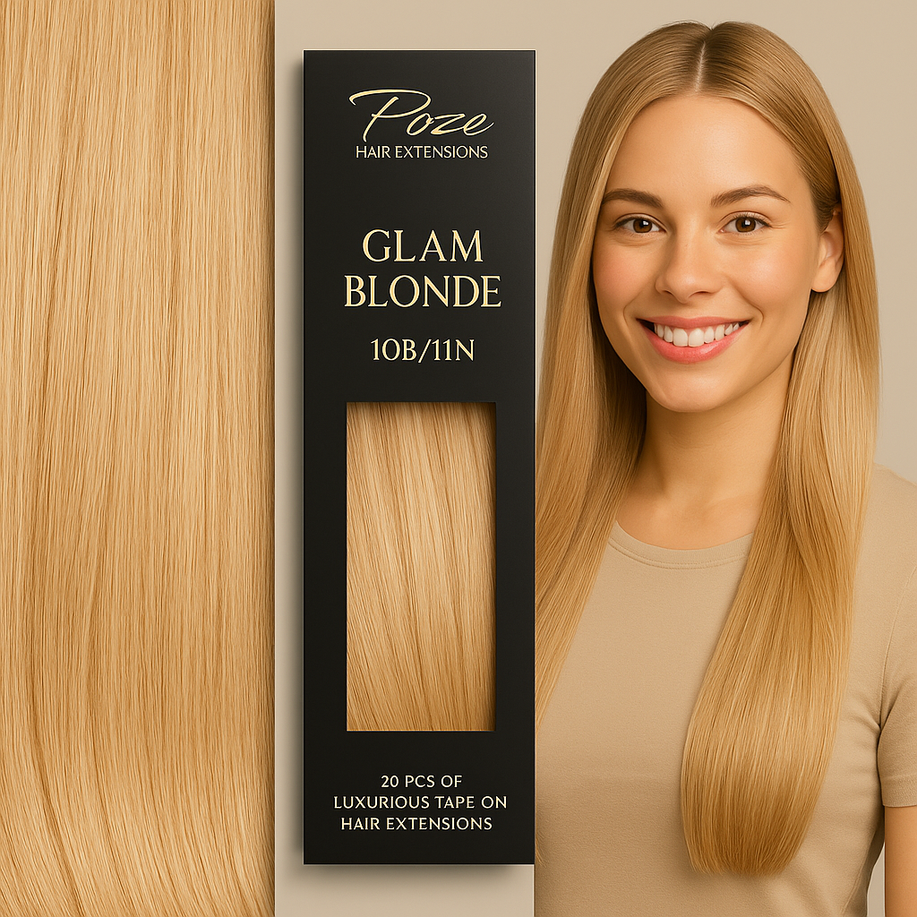 Poze Standard Hairweft - 110g Glam Blonde 10B/11N - 50cm