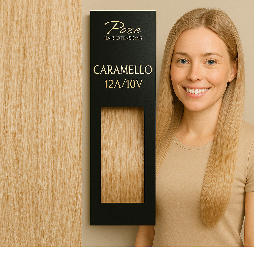 Poze Premium Hair Weft - 110g Caramello 12A/10V - 50cm