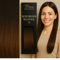 Poze Standard Seamless Tape On Extensions - 50g Riche Brown Balayage - 50cm