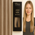 Poze Premium Tape On Hair Extensions - 50g Ash Mix 8A/12AS - 50cm