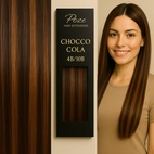 Poze Standard Tape On Extensions - 50g Chocco Cola 4B/10B - 50cm