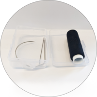 Thread with needle (Black)